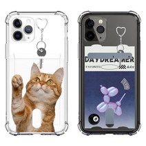 갤럭시노트20 시리즈 냥이 고양이 투명 카드 케이스