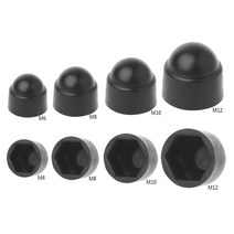 10Pcs M6 M8 M10 M12 볼트 너트 돔 보호 캡 커버 노출 된 육각형 플라스틱