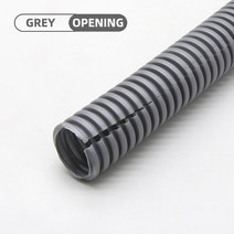PP 절연 주름관 와이어 호스 스레딩 플라스틱 보호 슬리브 1 m 5m 10m 75mm345mm, 187.Grey Open - AD 25 x ID 20m