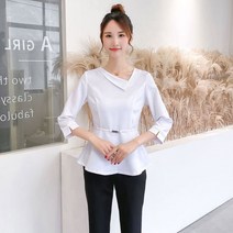 피부병원 코디네이터 안내데스크 가을겨울 여성 건강 살롱 미용실 정장 세련된 고급 유니폼