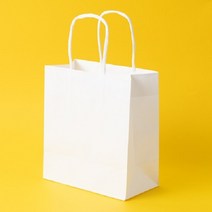 [방산소년단] 화이트 트위스트쇼핑백 100장, 중(26 x 16 x 26.5)