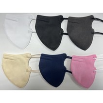 늘해랑 마스크 새부리형 여름용 귀편한 보풀없느 써멀본드 컬러 마스크 - 5매입, 그레이 5매