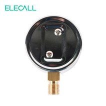 유압 압력 측정 ELECALL YE-60 공기 다이어프램 압력 0 ~ 6KPA Phosphor 청동 필름 포지티브 측정기, 01 Black