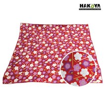 일본 HAKOYA 사쿠라 3단 사각찬합(라지형), 모단-매화레드(보자기)