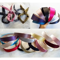 (자체제작)니트 와이어 헤어밴드 3~5cm 기본 공단 헤어밴드