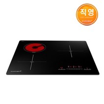 쿠첸 3구 하이브리드 빌트인 전기레인지 CIR-O2S3402FLBE
