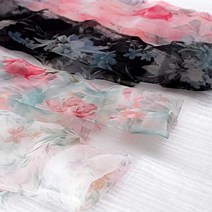 플라워 노방 봉제리본 튜브리본 머리핀재료 헤어핀부자재, 아이보리5cm