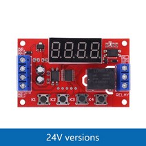 DC 5V 12V 24V 10A 가변 시간 지연 릴레이 모듈 32 52 모드 LED 디지털 타이밍 트리거 타이머 제어 스위치 펄스사이클, [03] 24V