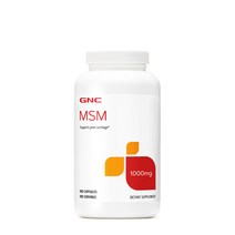 GNC 식이유황 MSM 1000mg 180 캡슐 1팩, 단품
