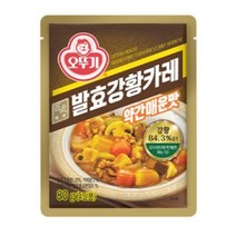 오뚜기 백세발효강황카레 약간매운맛 80g, 4개