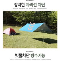 텐트타프 옥상 카페 차량 사이드어닝 그늘막 빗물차단, 상품선택, 카키