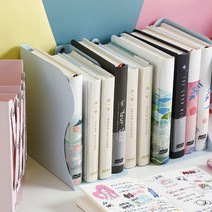 듀라이프 자바라 책꽂이 철재 선반 길이조절 북트레이, 화이트