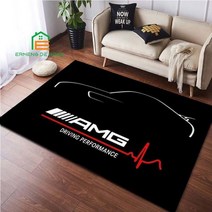 양털러그 3D 프린팅 러그 침실 거실 레이싱 AMG 로고 카펫 주방 바닥 매트 홈 장식 미끄럼 방지 바닥 러그
