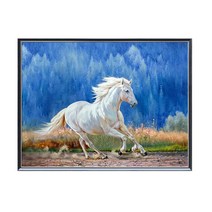 성공 말 인테리어 그림 거실 현관 서재 보석십자수 재료 만들기 세트 diy, 90x120cm