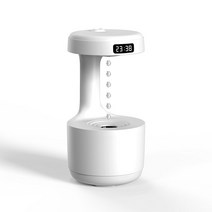 샤오미 800ml 중력 가습기 물방울 디퓨저 야간 조명 무중력 분무기 창조적 인 장식 휴일 선물, 하얀, 유럽 연합