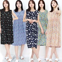 하랑이플 시원한 쿨 냉감 민소매원피스(FC) 여름 아이스 나시원피스 잠옷 엄마옷 홈웨어