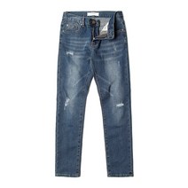 남자 중청바지 남성 일자핏 요즘 데님 팬츠 봄 데일리 코디