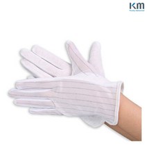 KM 크린룸 제전장갑 KMSG-41 PVC 엠보싱코팅 10켤레입/실험실/연구실/바이오/반도, L