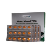 뉴질랜드 [홍합] 헬스업 그린머슬 오일 7500 Green Mussel Oil 240캡슐 (4~8개월분)