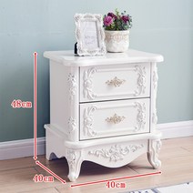 프로방스 침대협탁 화이트 빈티지 엔틱한 사이드테이블, AL_AA