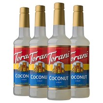 토라니 시럽 케인 슈가 스위트너 25.4oz 4 팩, Coconut