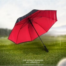 튼튼한 VIP 의전용 골프우산 초대형 고급 자동우산 2겹 방풍[135/148cm], 135cm, 레드
