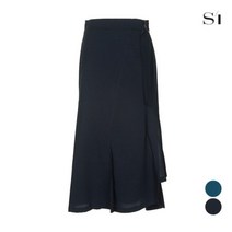 [씨] [SI]플레어 벨트 언발란스 스커트 (SCSAE2356).