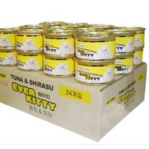 에버키티 BOX 고양이캔 80G 캔, 1box, 참치&치어