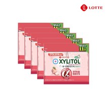 [롯데제과(주)] 롯데 자일리톨 알파 피치 리필 84g X 5개 / 복숭아향 껌, 상세 설명 참조