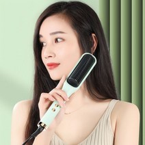 헤어스타일링 빗고데기 3D 봉고데기 무선 고데기 미니 뽕고데기 아이롱 웨이브 미용실 남자 앞머리 김지혜 물결 단발 와플 휴대용, 라이트 블루