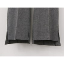 코지 여자 세련된 고방체크 언발란스 부츠컷 모던 슬랙스