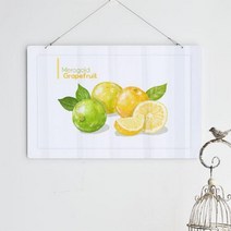 바보사랑 행잉액자 달콤한과일일러스트2(사각가로대형).꾸밈, 타입:타입2.메로골드