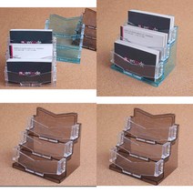 3단 디자인 명함꽂이 명함스탠드 투명명함꽂이 카드꽂이 아크릴꽂이, 투명