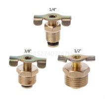 보일러배관 보일러밸브 NPT 1/4 "3/8" 1/2 "솔리드 황동 드레인 밸브 압축기 에어 탱크 포, 01 1/2