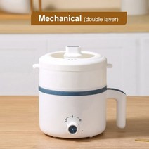 슬로우쿠커 찜기 전기냄비 전골 멀티 삶는기계 황토 1인용 미니 떡, Mechanical Double_EU