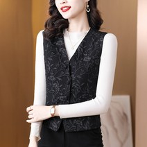 여자조끼 여성롱패딩조끼 경량패딩 다운 조끼 조끼 여성 가을 ​​겨울 짧은 스타일 이너웨어 외국 스타일 유행 양복 조끼 면화 어머니 따뜻한 조끼 재킷