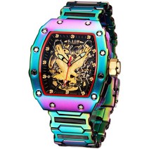 남성 손목시계 투명 바닥 자동 기계식 멋진 정장 워치 저렴한 패션시계