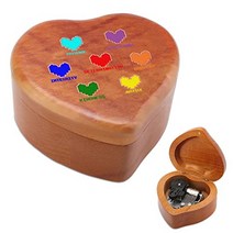 일본 수입 오르골 하트 모양 언더테일