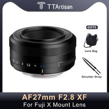 가성비 좋은 TTArtisan 27mm f2.8 자동 초점 렌즈 후지 FX 마운트 카메라 X-A1 X-Pro1 X-S10 XT100 XE2S XP, 01 Black