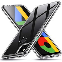 일본직발송 2. ESR GOOGLE PIXEL 4A 케이스 (5G 모델 비 대응) 9H 유리 후면 커버 TPU 프레임 [에 강한], One Size, One Color