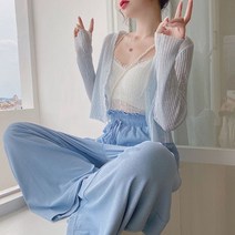볼레로가디건 숄 꽈배기 가디건 여름 짧은 니트 카디건 여성 자외선 차단제 겉옷 카디건