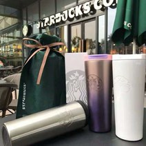 차쿠 스타벅스 에치드 텀블러 티스푼4종세트 선물포장, 실버