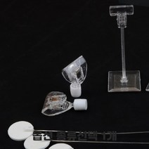 집개 투명 쇼클립 종이스탠드 명함홀더 메뉴판 고정도구 스프링줄 투명봉 전선줄 양쪽 집게 가격표 알림판 명함꽂이 종류선택 1개, 다목적 10개입 자석 집게