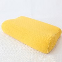한성실업 국내산 순면 엠보 피그먼트 메모리폼 베개, 피그먼트 메모리폼_노랑