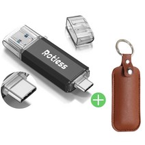 ROTIESS USB3.0 c타입 고속대용량USB메모리 2in1 OTG with PU CASE, 32GB