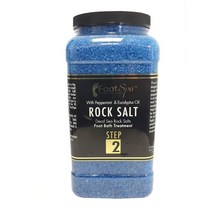 FOOTSPA - 디톡스 풋 소크 페디큐어 및 목욕 소금 3.8L(128온스) - 사해 소금 유칼립투스 및 페퍼민트 오일로 제작 - 수분 공급 부드러움 및 보습, 1개