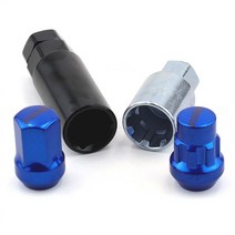 하이브-유통 RAYS 자동차 휠 잠금 도난방지 락 너트 m12 x 1.5 IZTOSS, 블랙크롬, 1개