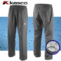 캘러웨이골프 KASCO 카스코 골프전용 남성 비옷 바지 레인팬츠, 그레이 L 34_36인치