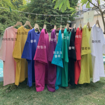 오너클랜 라운드넥 면 반팔 티셔츠 루즈핏 무지 캐주얼 이너