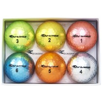 크로맥스 골프공 Chromax Metallic M5 Colored Golf Balls, gold